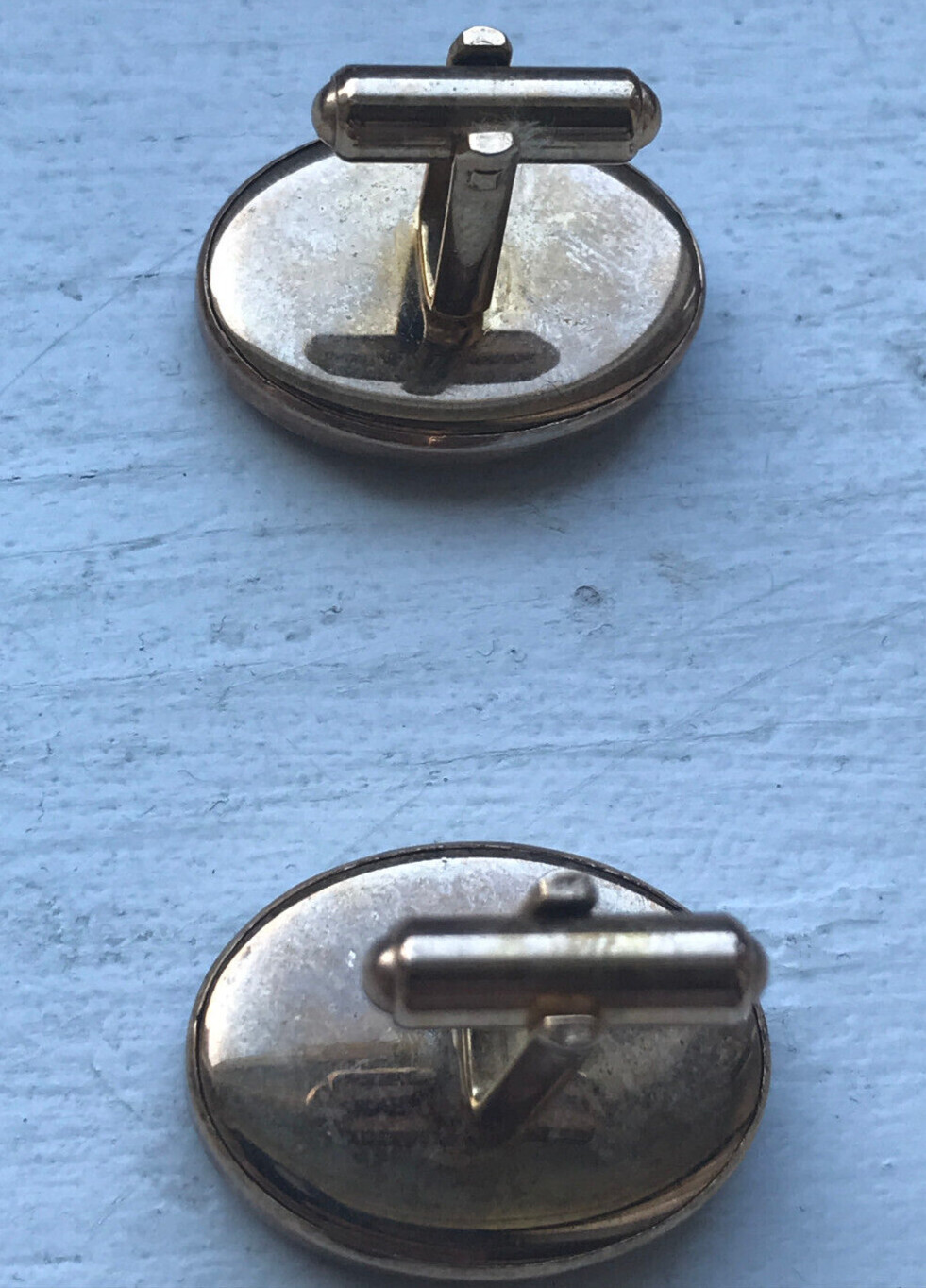VINTAGE MARVEL FLY FISHERMAN RAINBOW TROUT SCENE TIE CLIP & CUFF LINKS