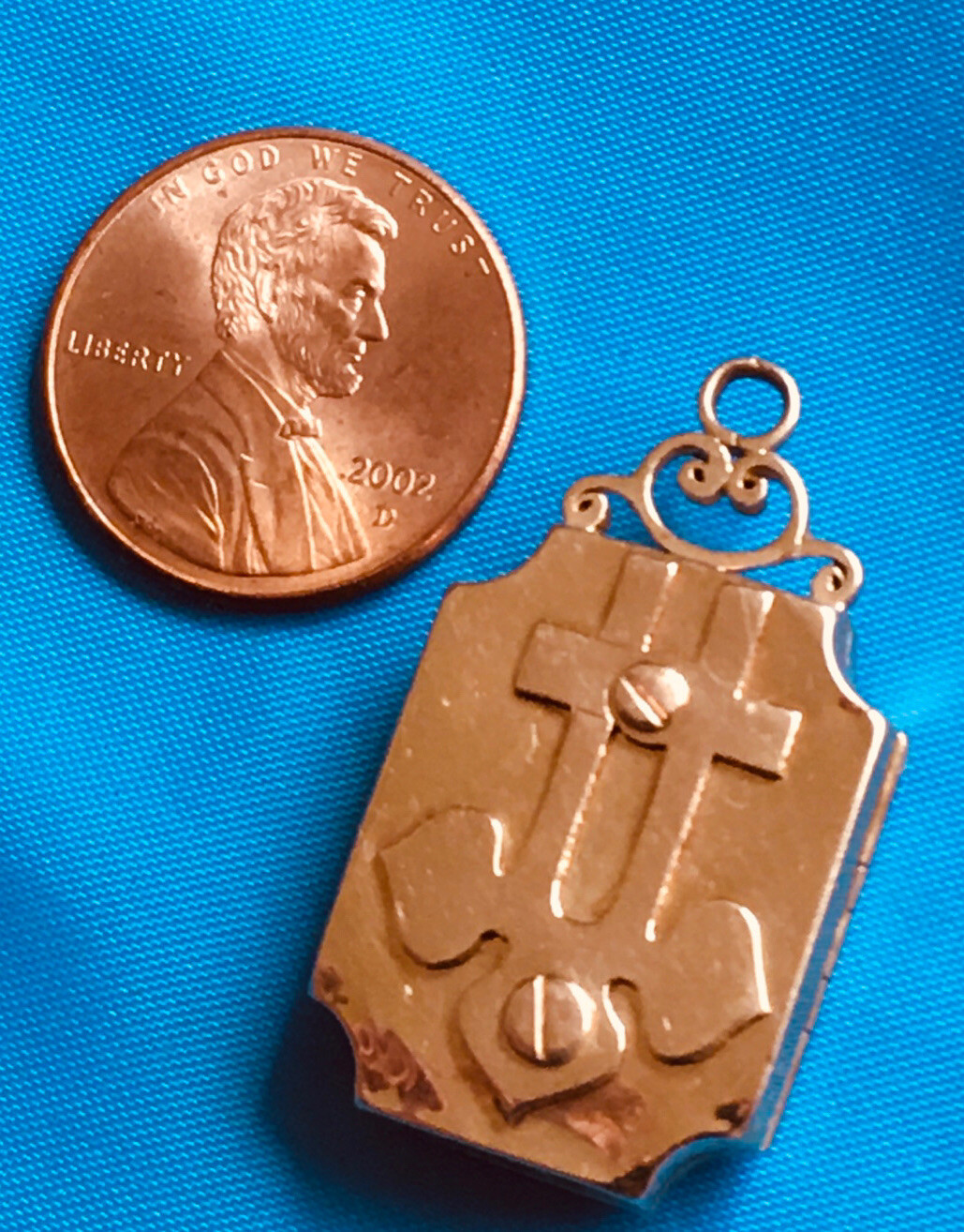 Antique Victorian 18K Solid Rose Gold Locket / Pendant 12.3 gram