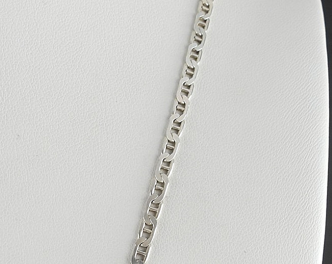 Vintage 925 Sterling Silver Mariner Link Chain Necklace Italy Jewelry 30″ Long