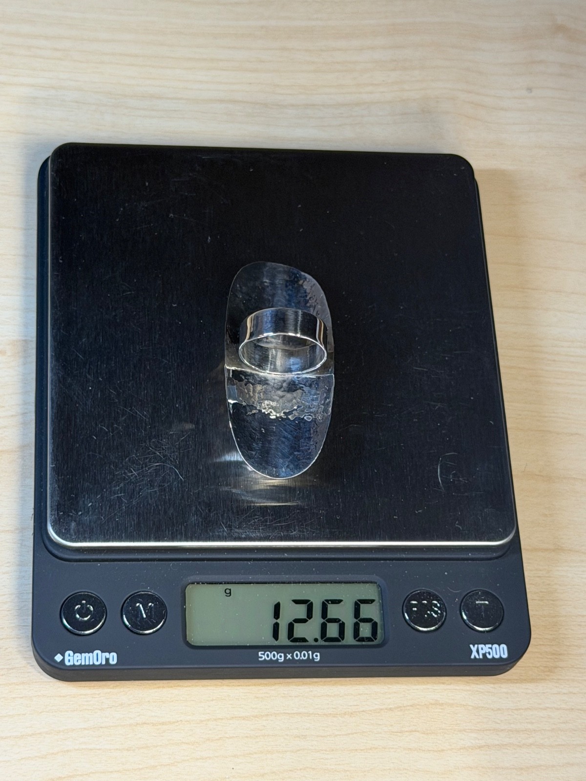 DOMINIQUE DINOUART DDD Mexico 925 Silver Labradorite Elongated Ring Sz 7.25 NEW