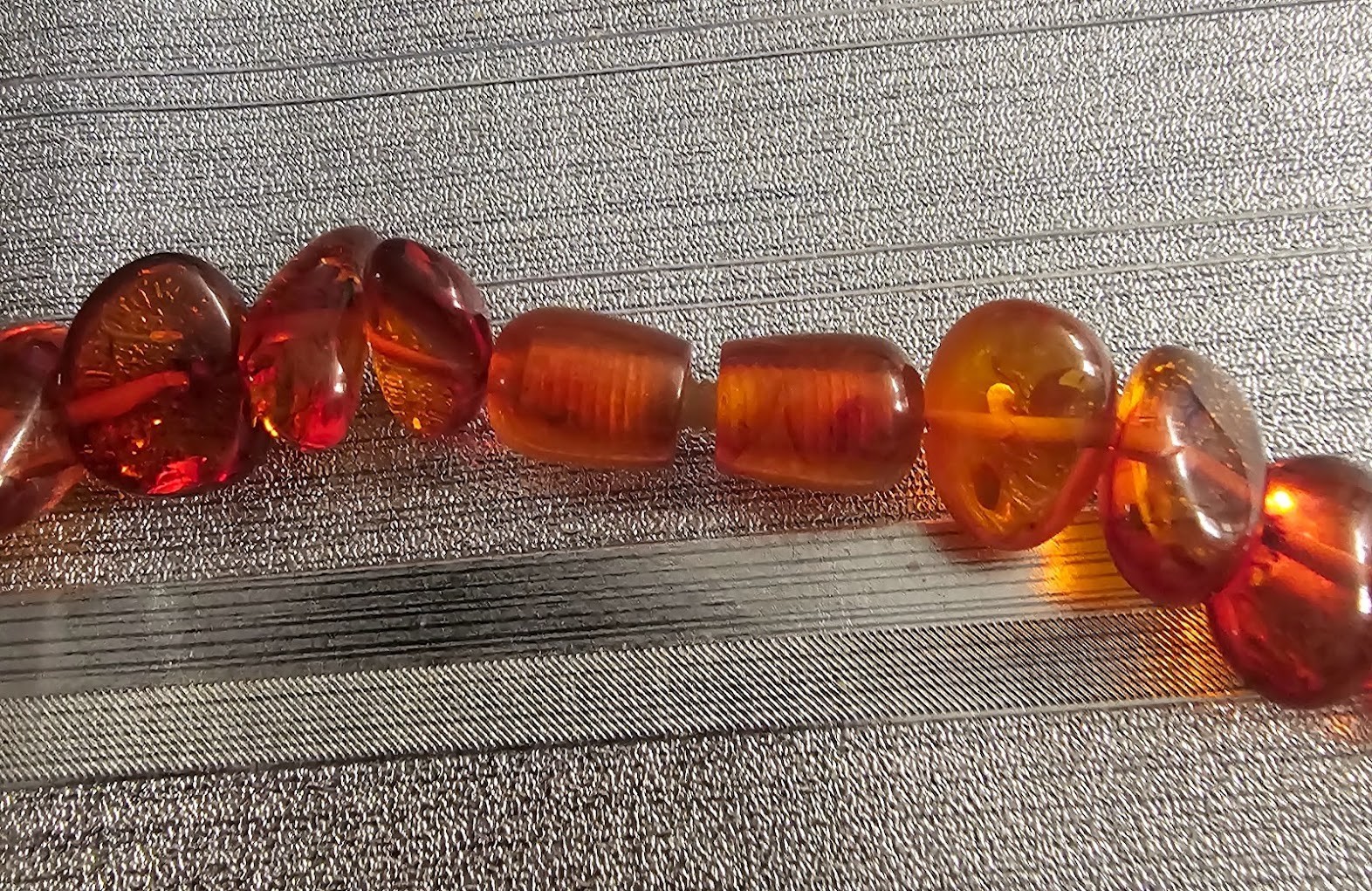 Vintage Natural Honey Baltic Amber Necklace Beads 45 gr 50 cm