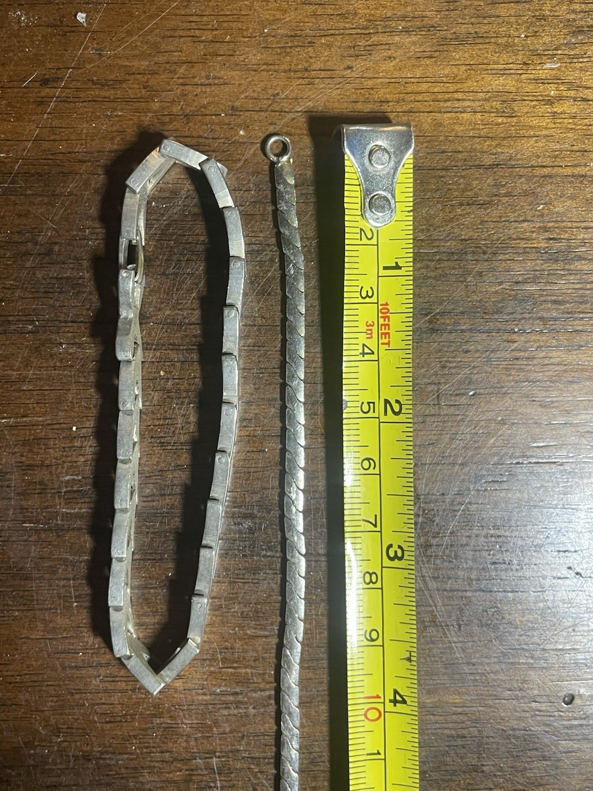 (2) Vintage Steel Bracelets Pair Material Not Sure Bracelet Pair Of Set