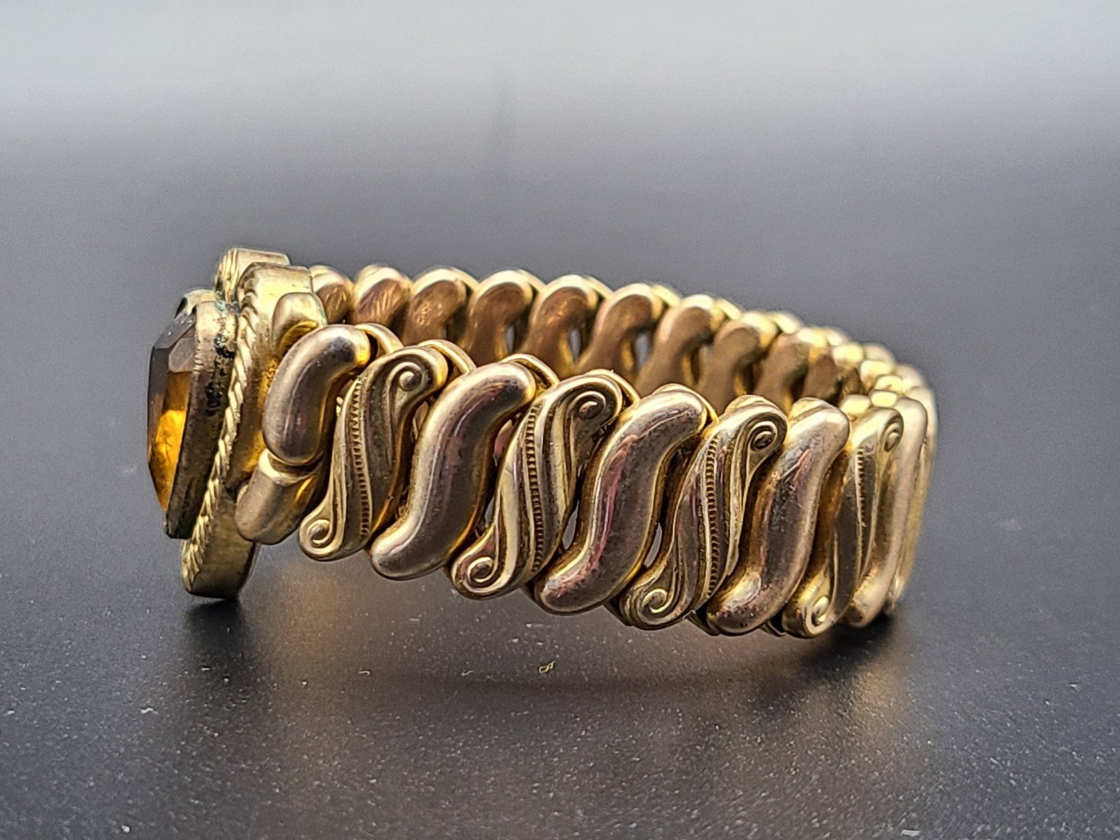Vintage 1940s WWII Speidel Phoenix Gold-Filled Sweetheart Expansion Bracelet…