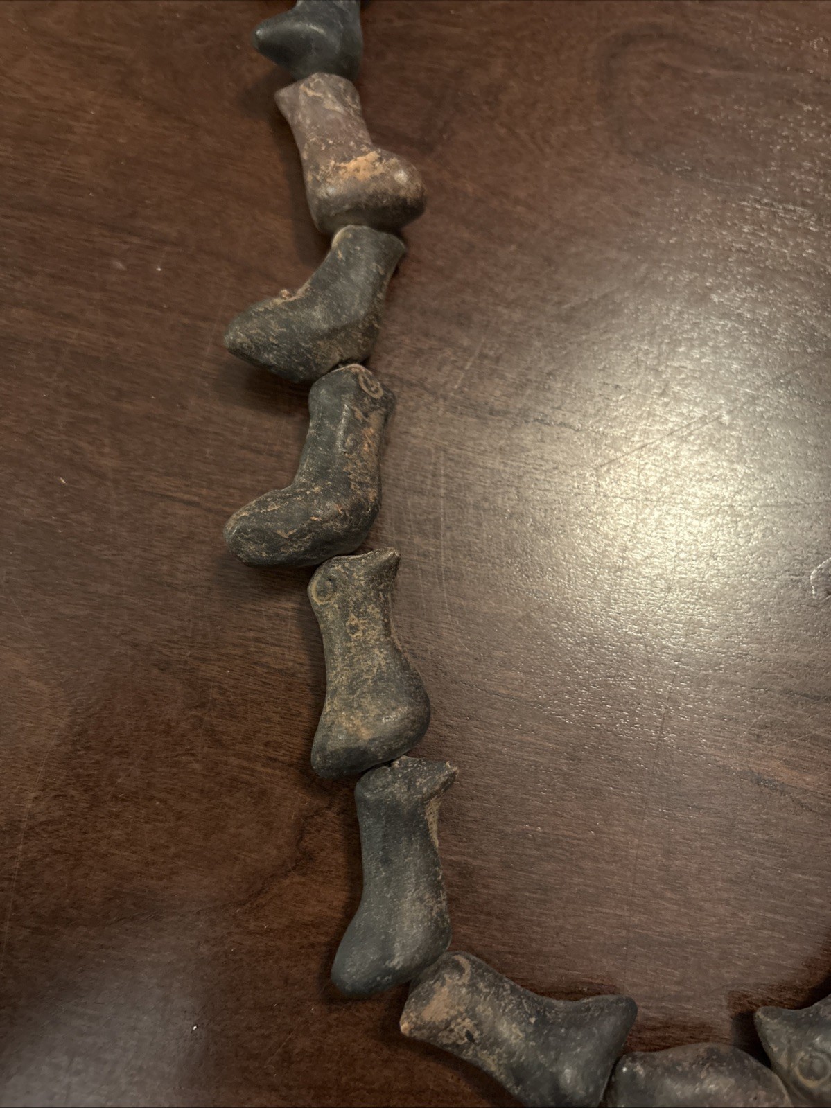 Vintage Guatemalan Fossil Necklace Or Clay Not Sure?