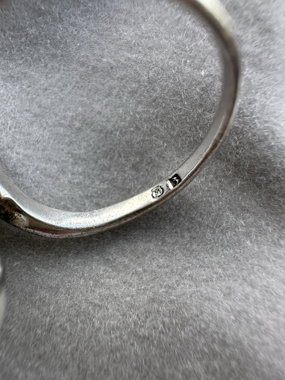 Mid Century Modern Sterling Silver Mikimoto Akoya Pearl Ring