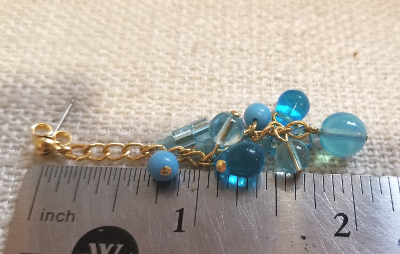 4 pair Gorgeous Lot Dangle Drop Pierced Post Earrings Made w Czech Glass Beads