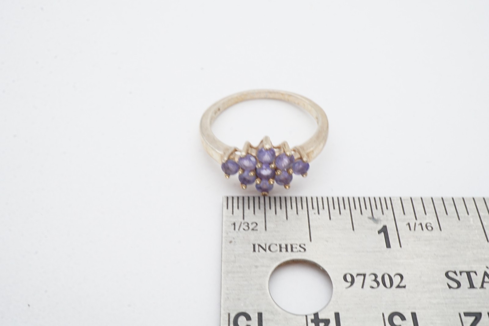 Vintage Sterling Silver 925 Iolite Ring Size 8