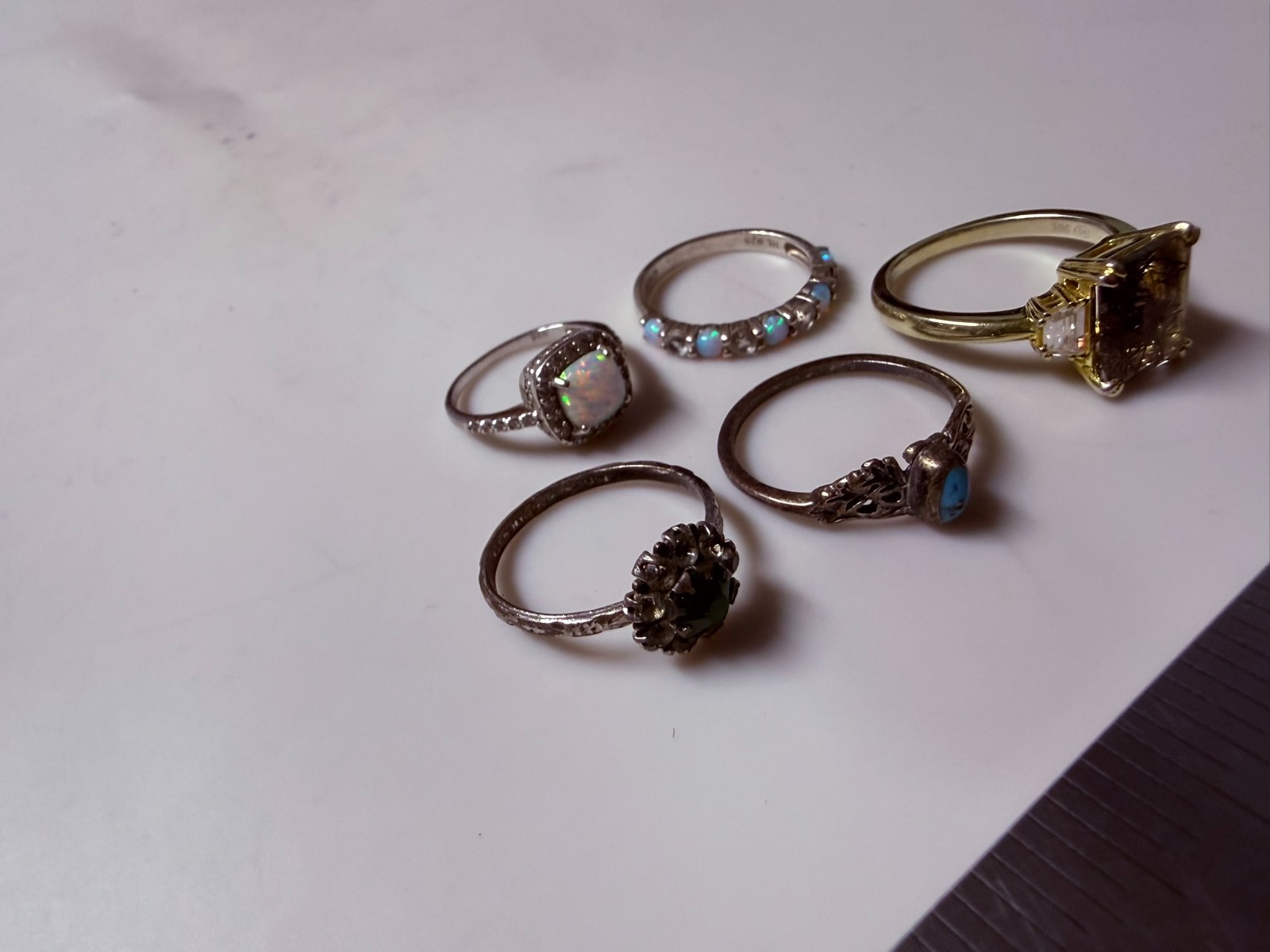 Collection Lot Amazing Vintage and Modern Sterling Silver Rings #Decor – W4