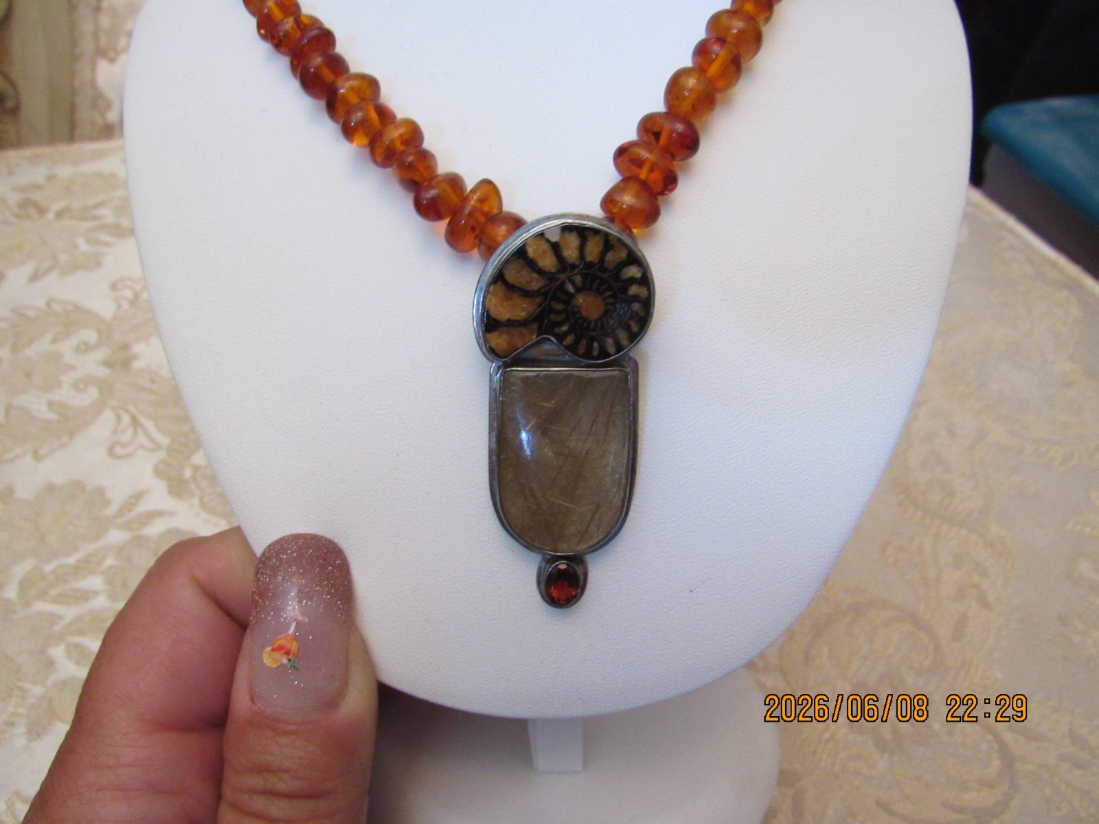 VTG Amy Kahn Russel Stone Necklace
