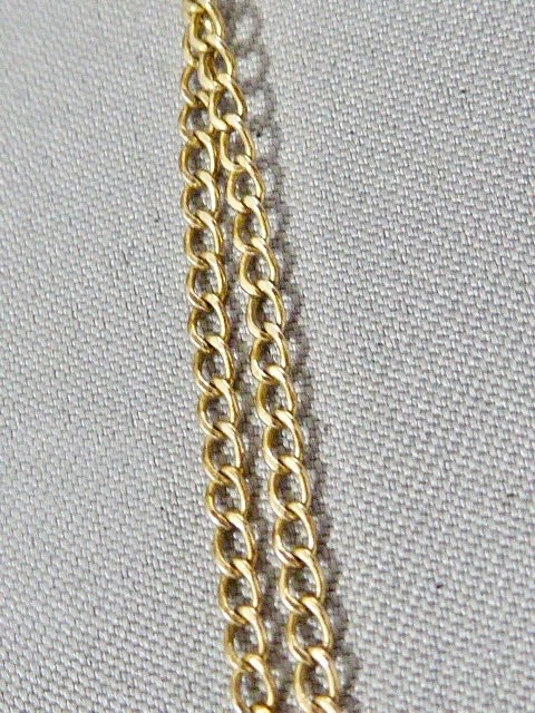 VICTORIAN 14K Y GOLD FILLED SHOOTING STARS LOCKET 1 1/4″ NECKLACE 1874 DATE