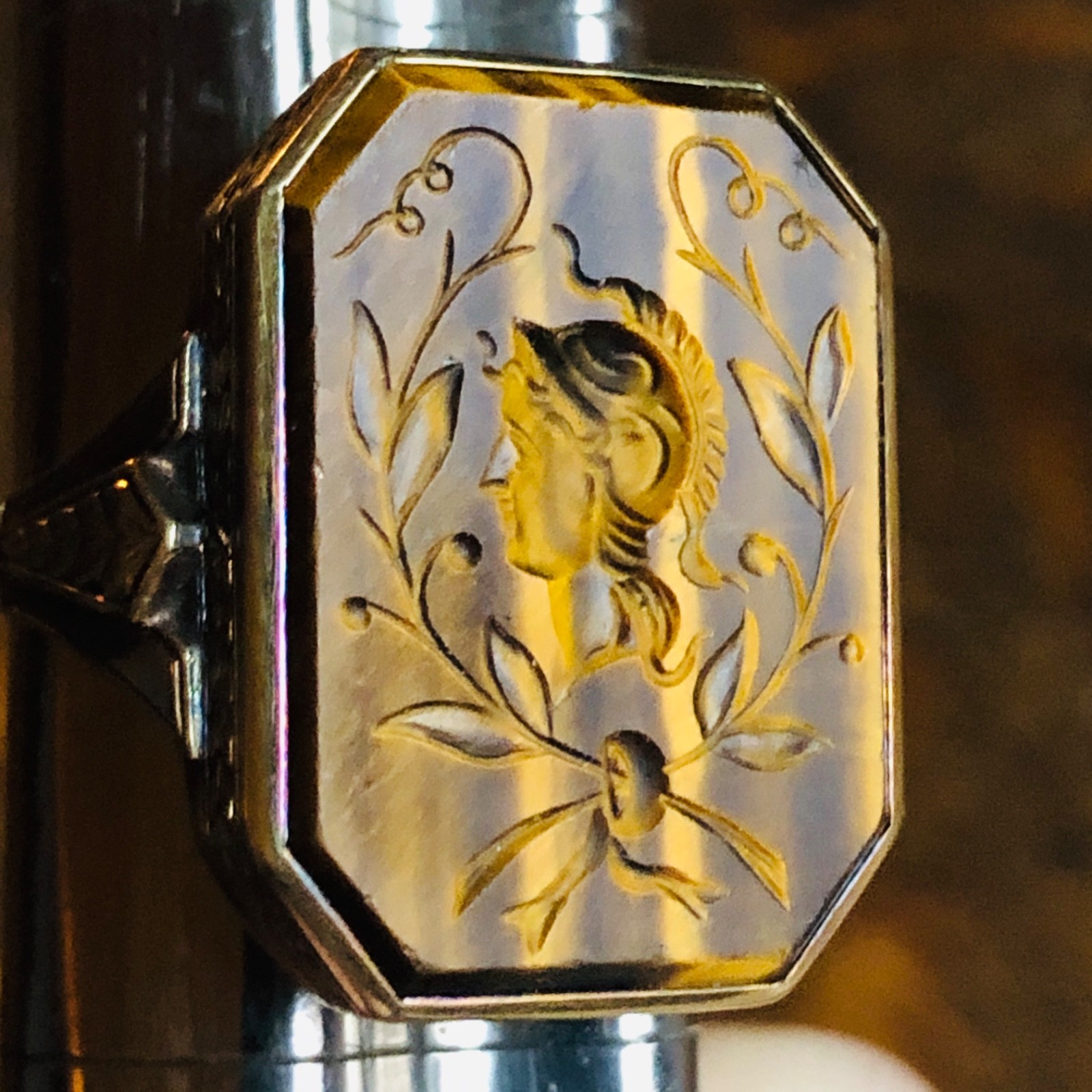 Masterpiece Victorian Period 14K Gold ,Tigereye Intaglio size 10 13.49 Grams