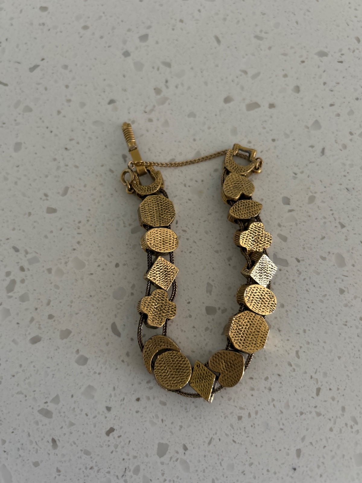 Goldette Vintage Charm Bracelet