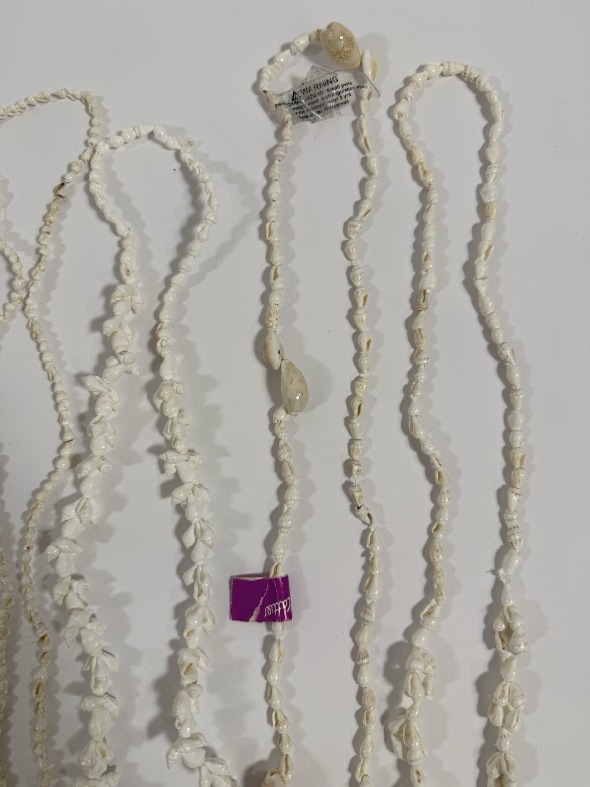 Vintage Shell Necklace Lot Hawaiian Cowrie Surfer Boho Beach Jewelry 16 Pc