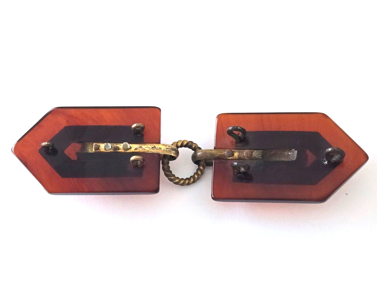 ART DECO,BAKELITE,CZECH GLASS,CLOAK,CAPE,BUCKLE,SO MUCH PRETTIER IN PERSON!!