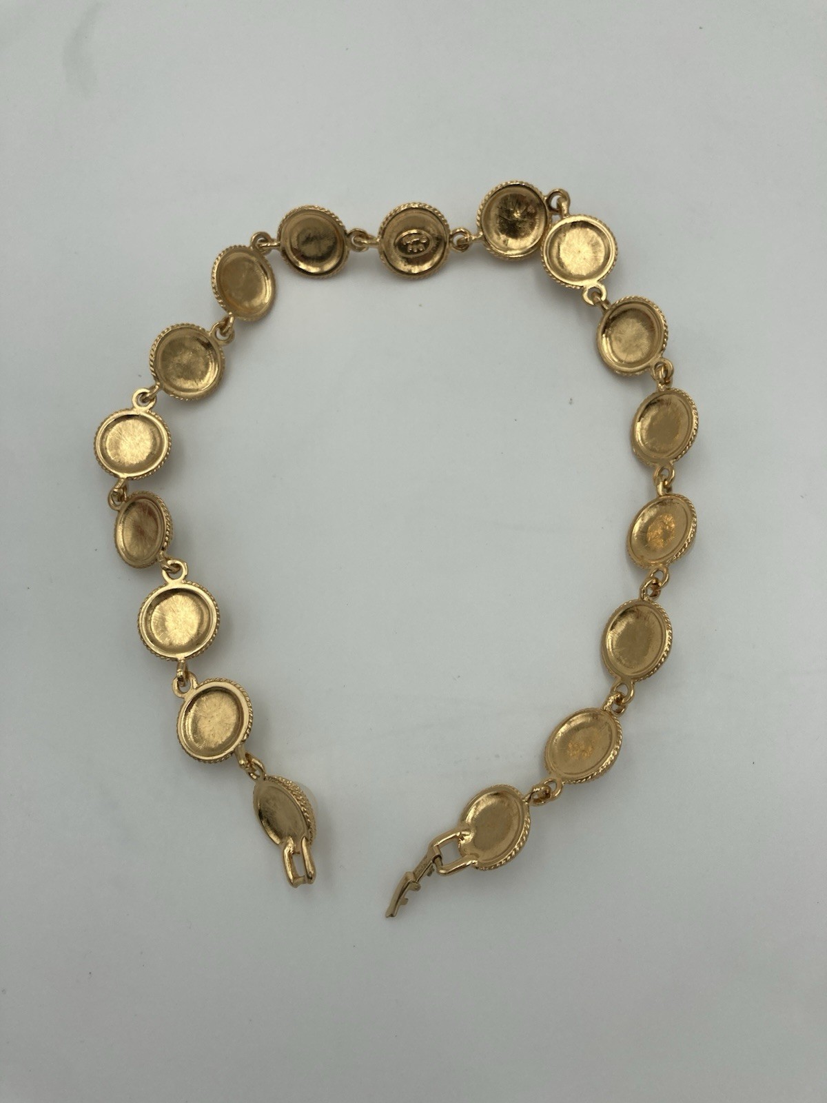 Napier Faux Pearl Goldtone Choker 16.5 In Necklace 80s 90s Chunky Unique Vintage