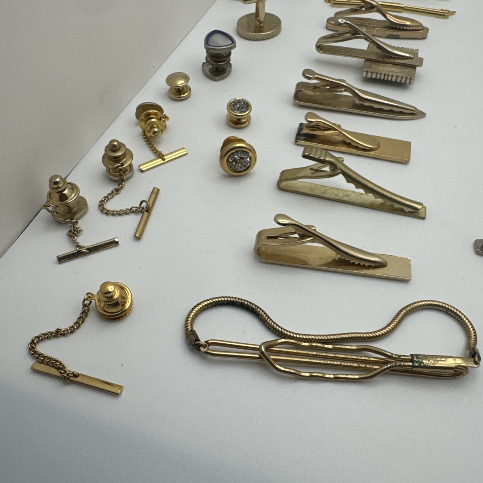 Vintage Now Tie Tack Tie Clip Cuff Link Lot Sale Men’s Fashion Read