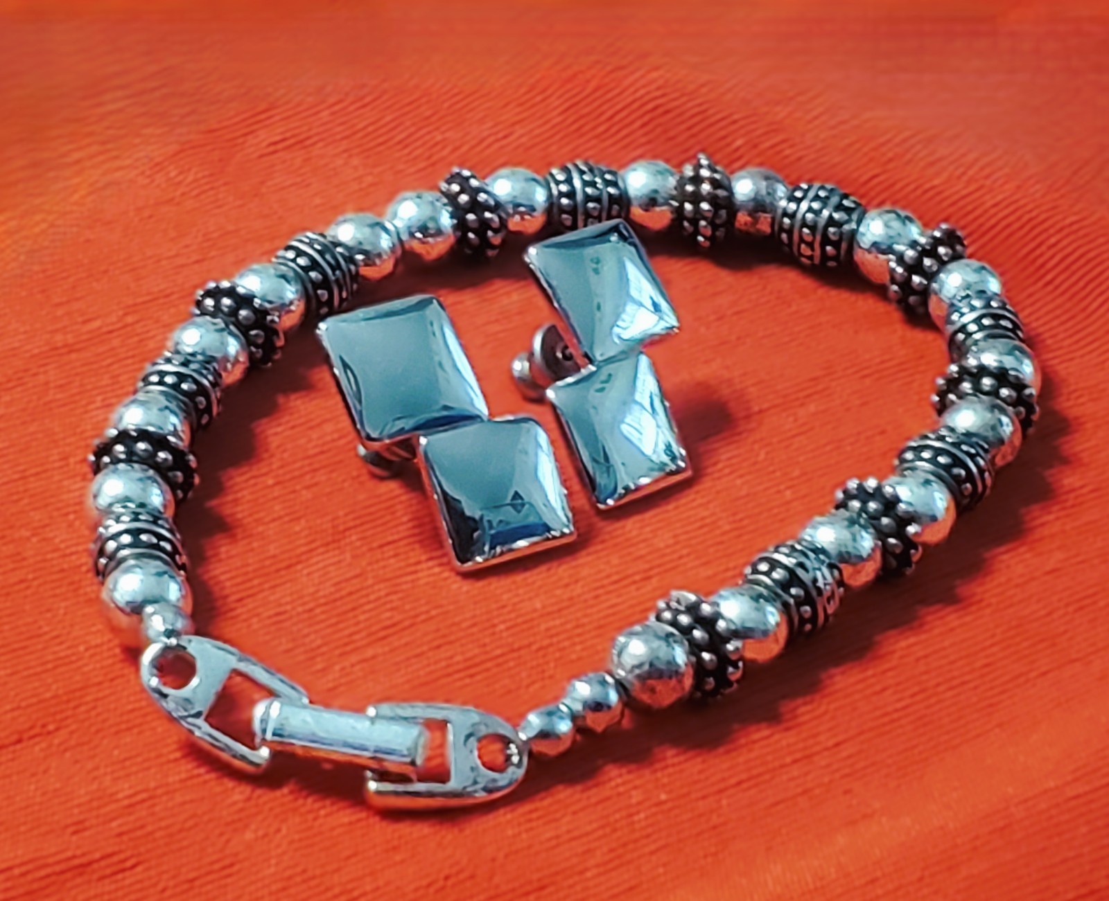 Mixed Lot 5 Pieces*Monet*Avon*Napier*Faux Turquoise Neck 2 Bracelets 2 set ER