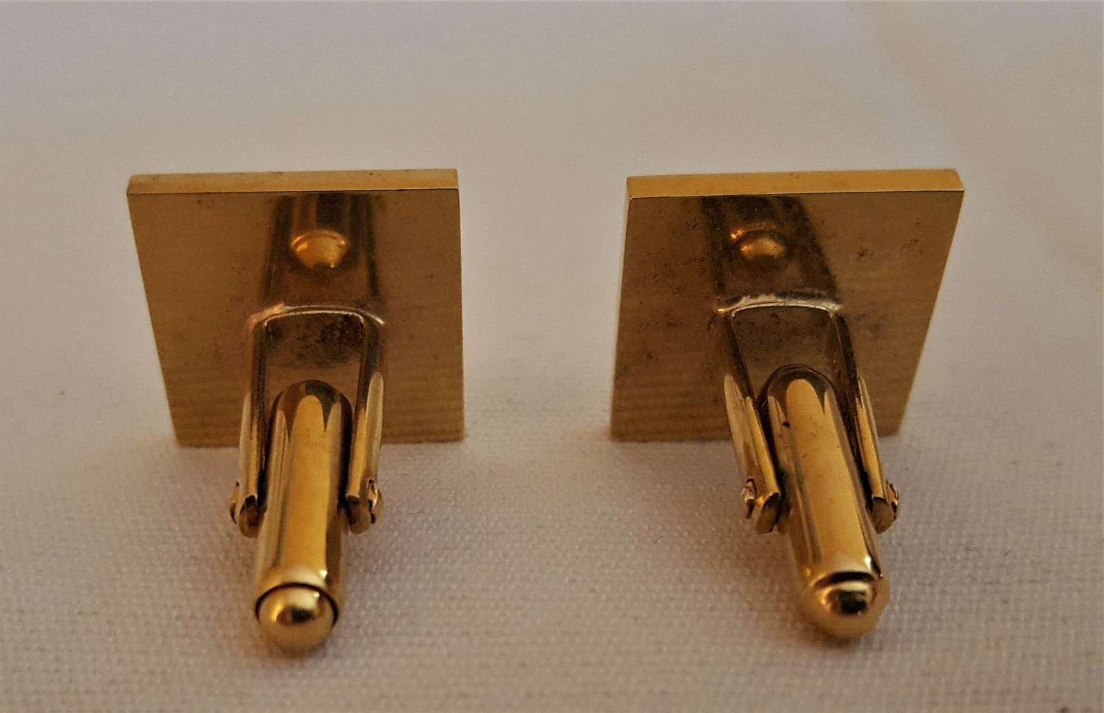 Estate, Vintage, 1950s Karat Klad Square Gold Cufflinks Pair