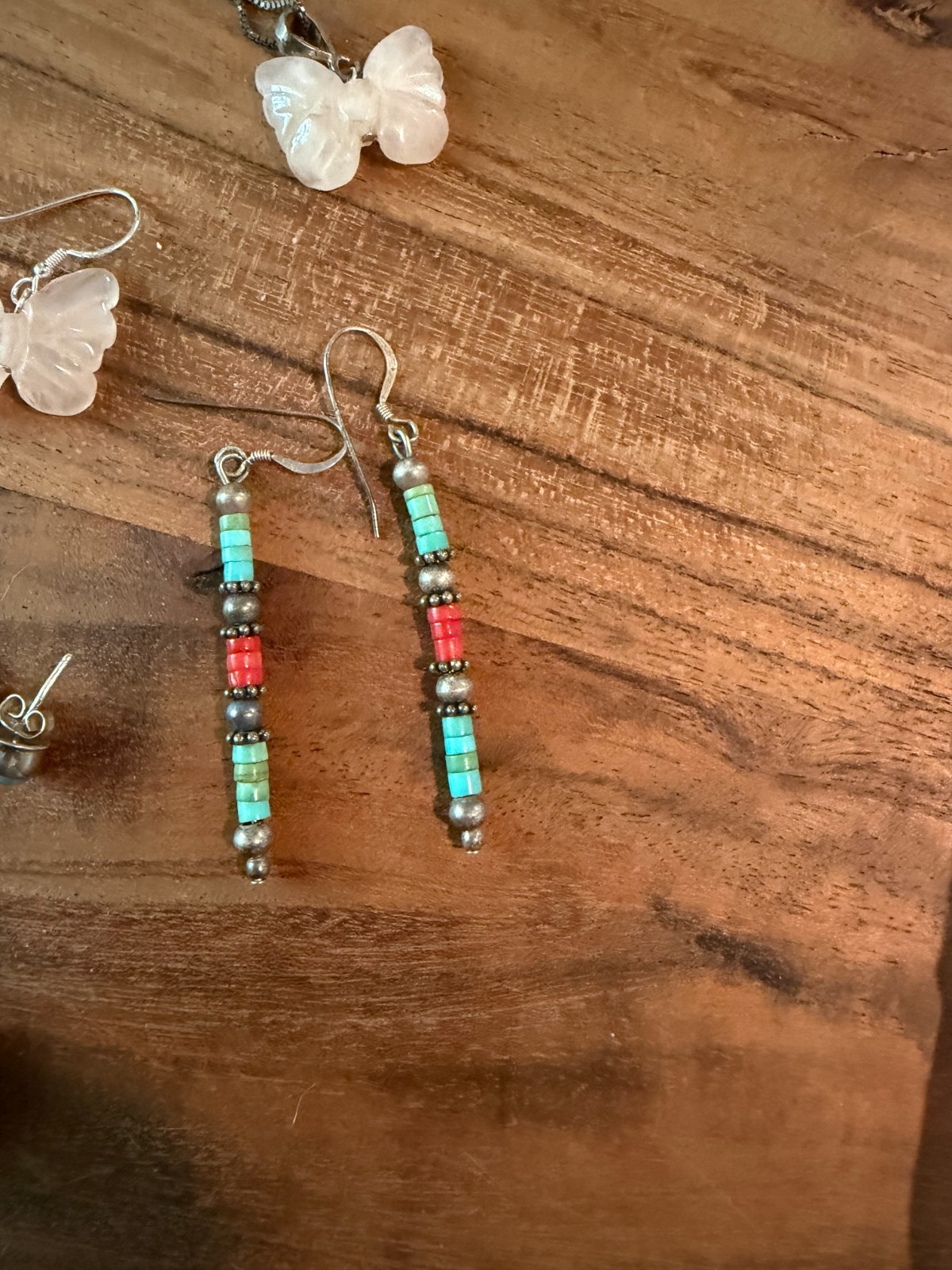 A Group of Estate Silver Jewelry, Earrings, Pendants, and Necklace