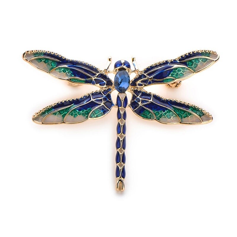 Enamel Dragonfly Insects Brooches For Women Banquet Weddings Brooches Pins