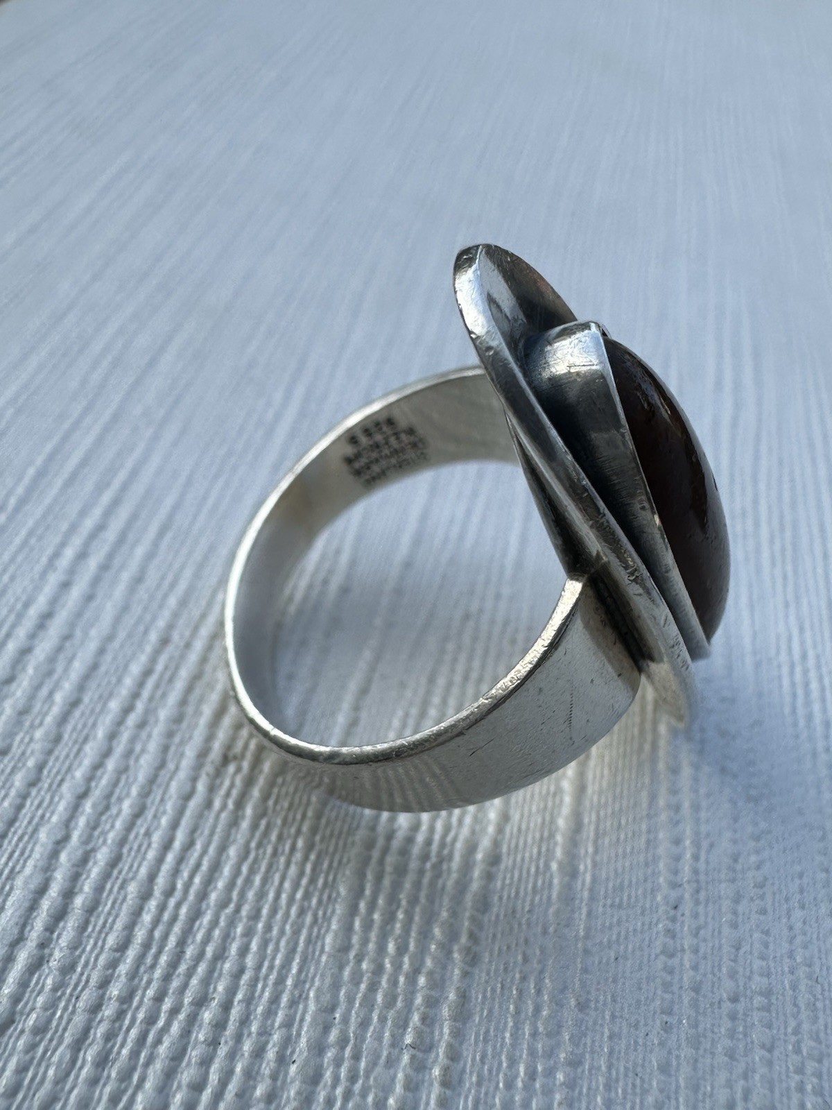 N.E From Vintage Denmark 925S Sterling Silver Modernist Ring