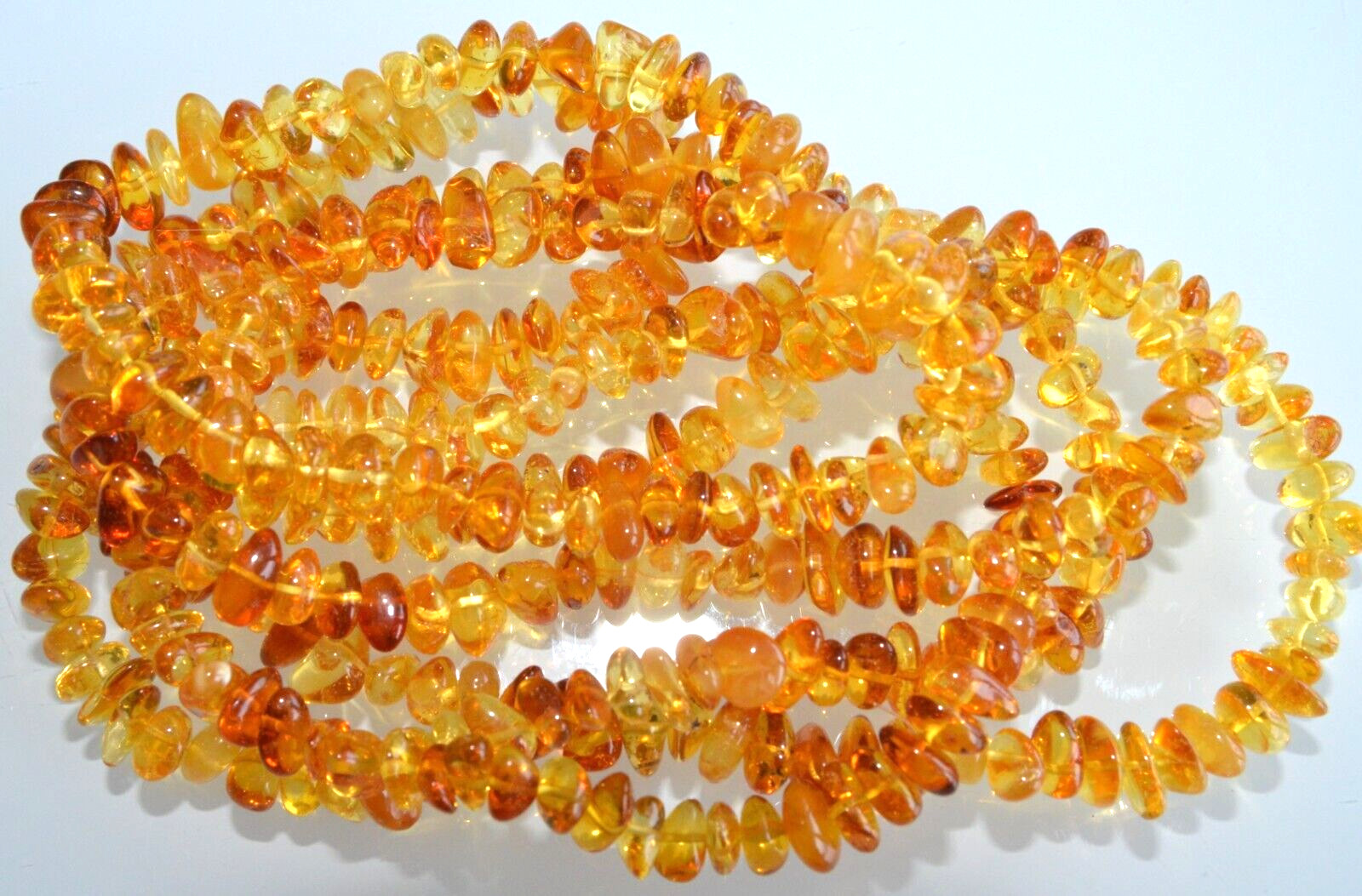✅135 cm=46gr RUSSIAN SOVIET BALTIC AMBER BEAD NECKLACE 琥珀 BRACELET STONE PENDANT