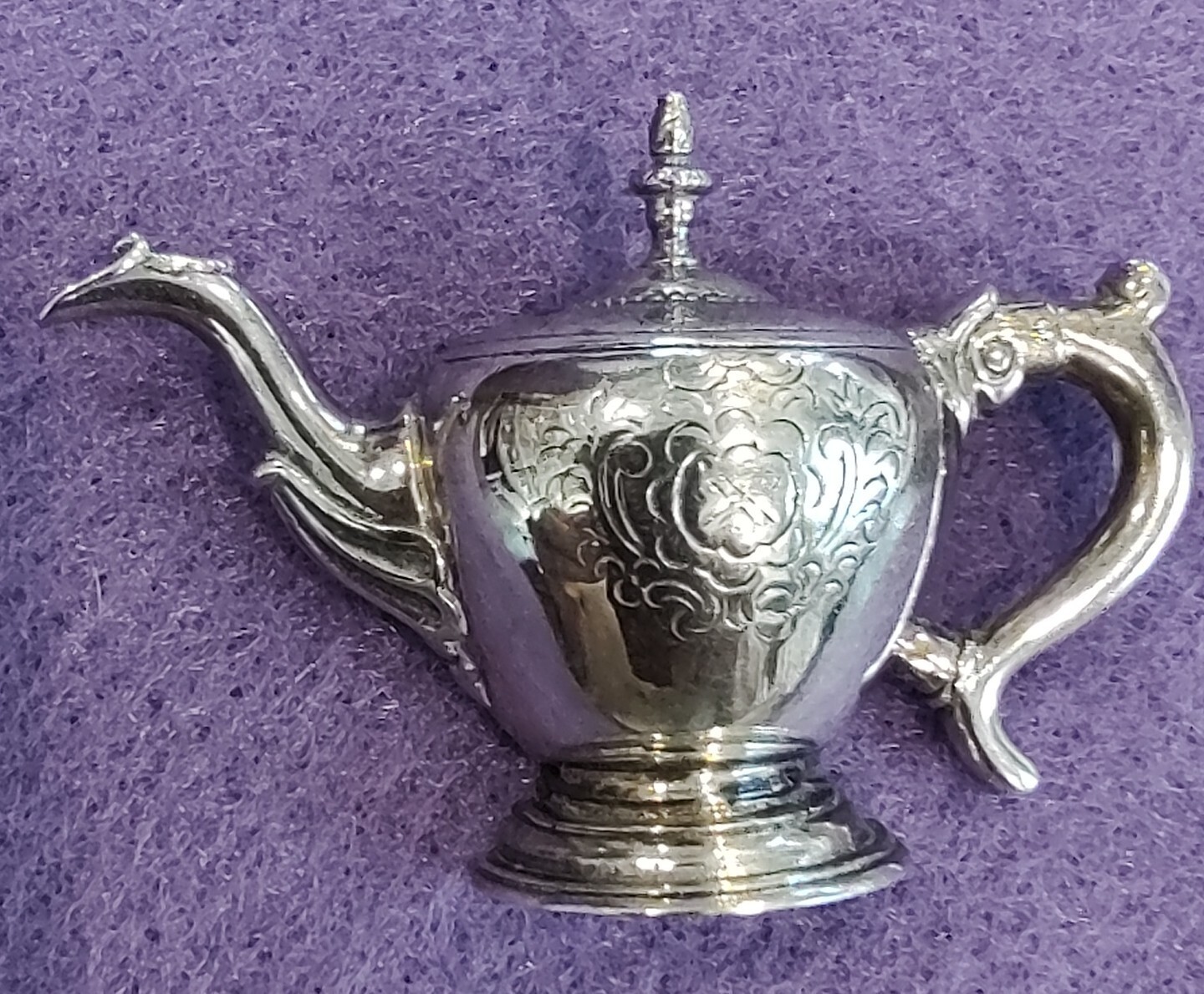 Vintage Sterling Silver Revere Teapot Pin Boston Museum Of Fine Arts