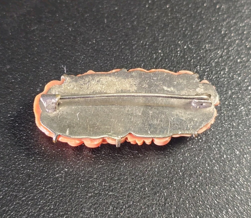 Antique Art Deco Czech Glass Brooch