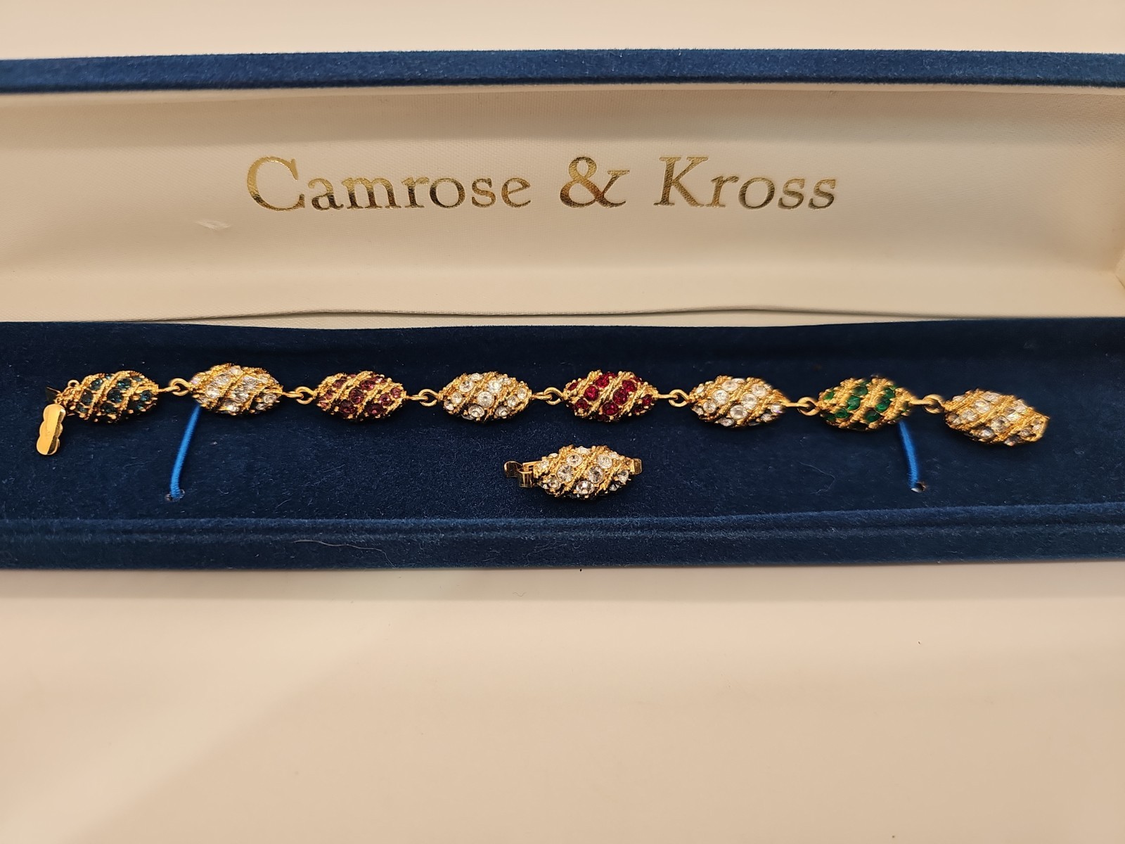 Camrose & Kross Jackie Kennedy JBK Royal Egg Bracelet. Signed JBK