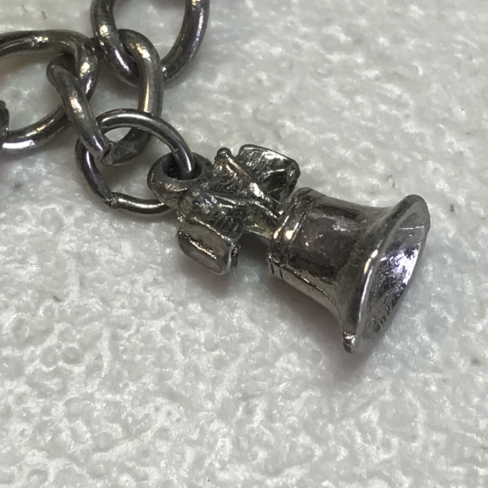 Vintage Charm Bracelet Silver Tone 6.25″ 1960’s Liberty Paul Revere Cannon
