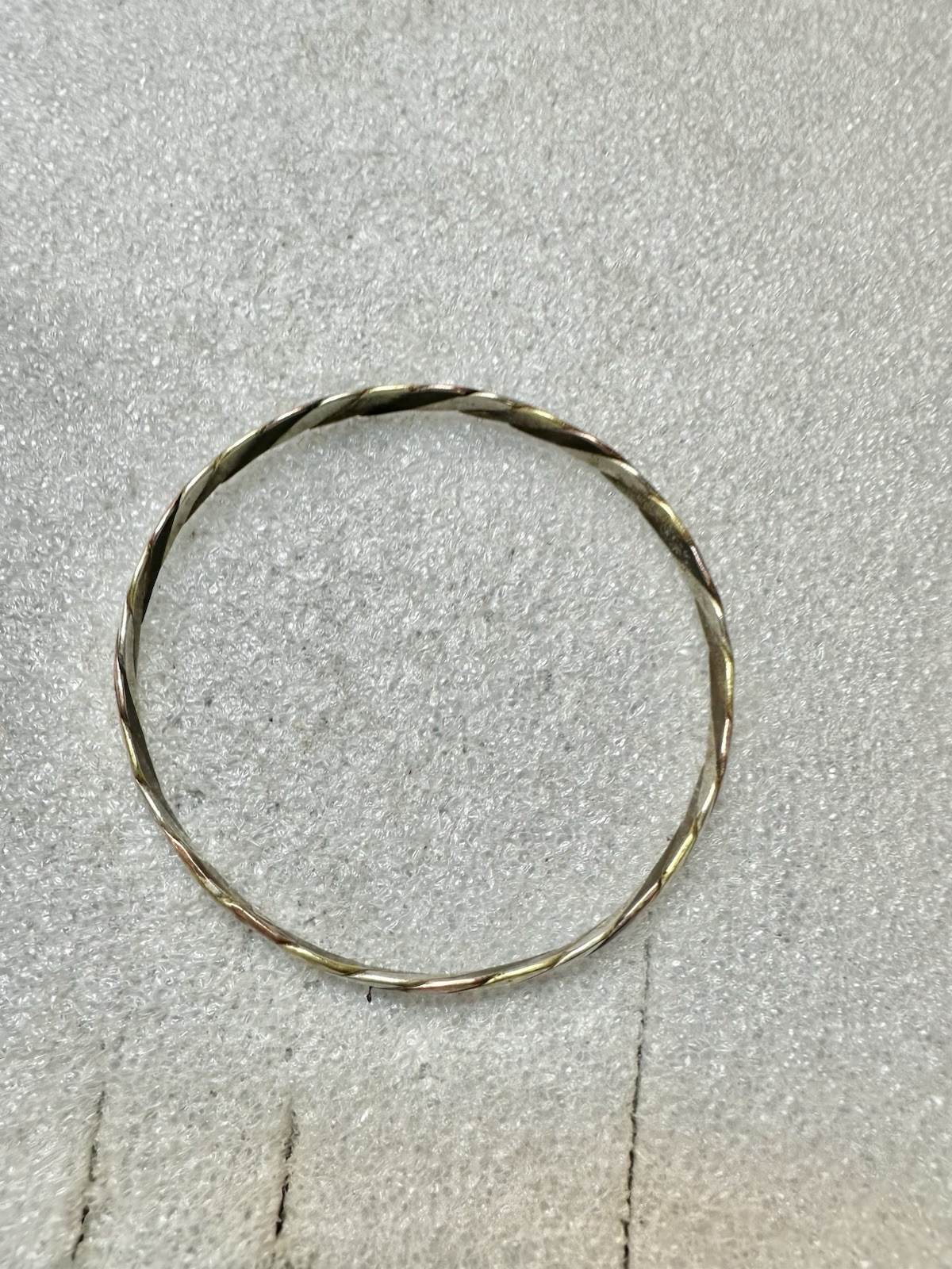 Mixed Metals ALPACA Mexico Braid 2.5” Diameter Bangle Bracelet
