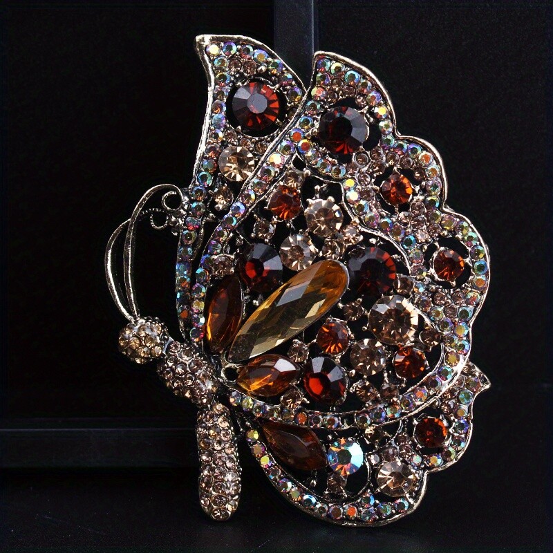 Retro Fashion Creative Hollow Antique Butterfly Corsage Women Men Jewelry Gift