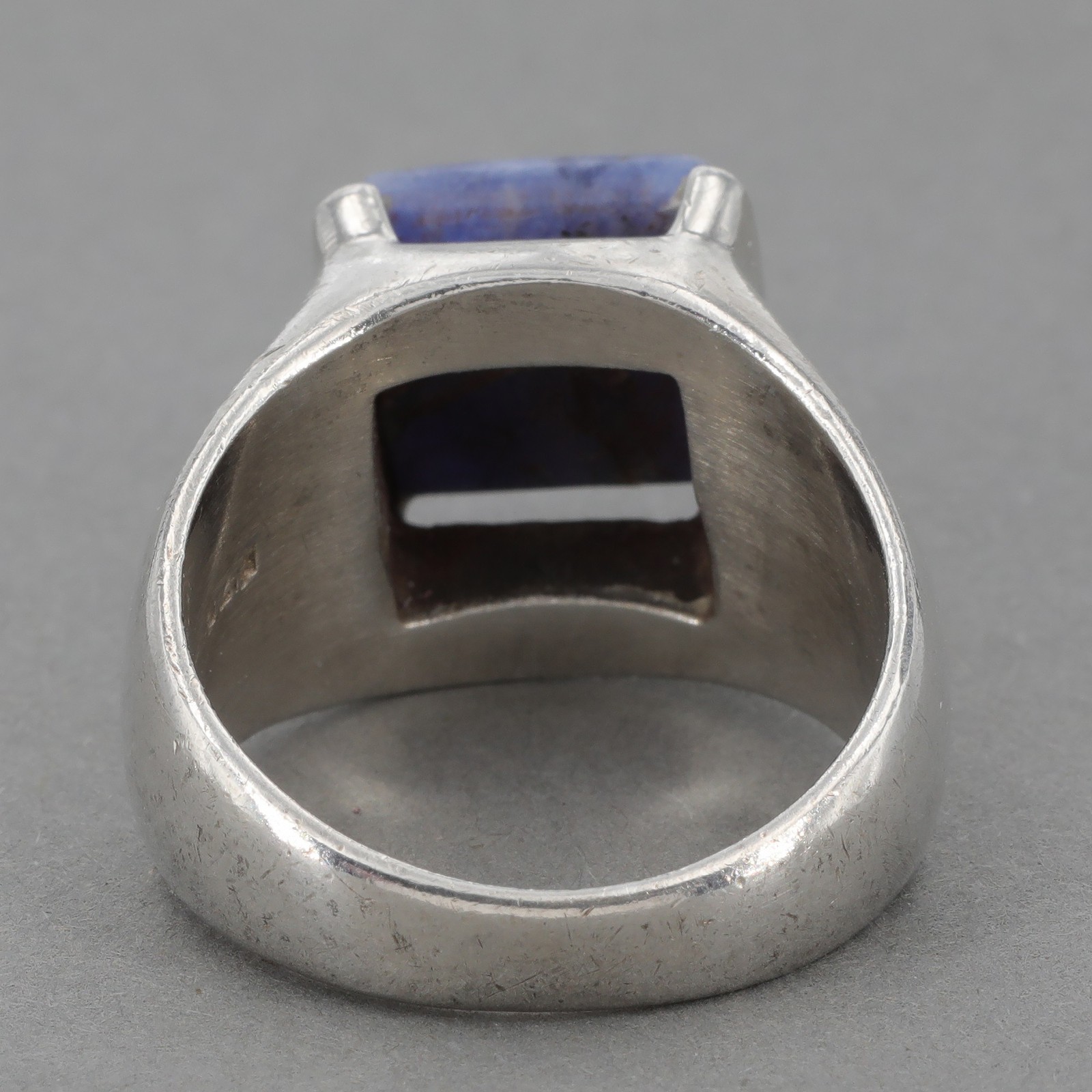 Vintage Silpada Sterling Silver Cushion Cut Blue Sodalite Ring R0942 Sz 7.75 HTF