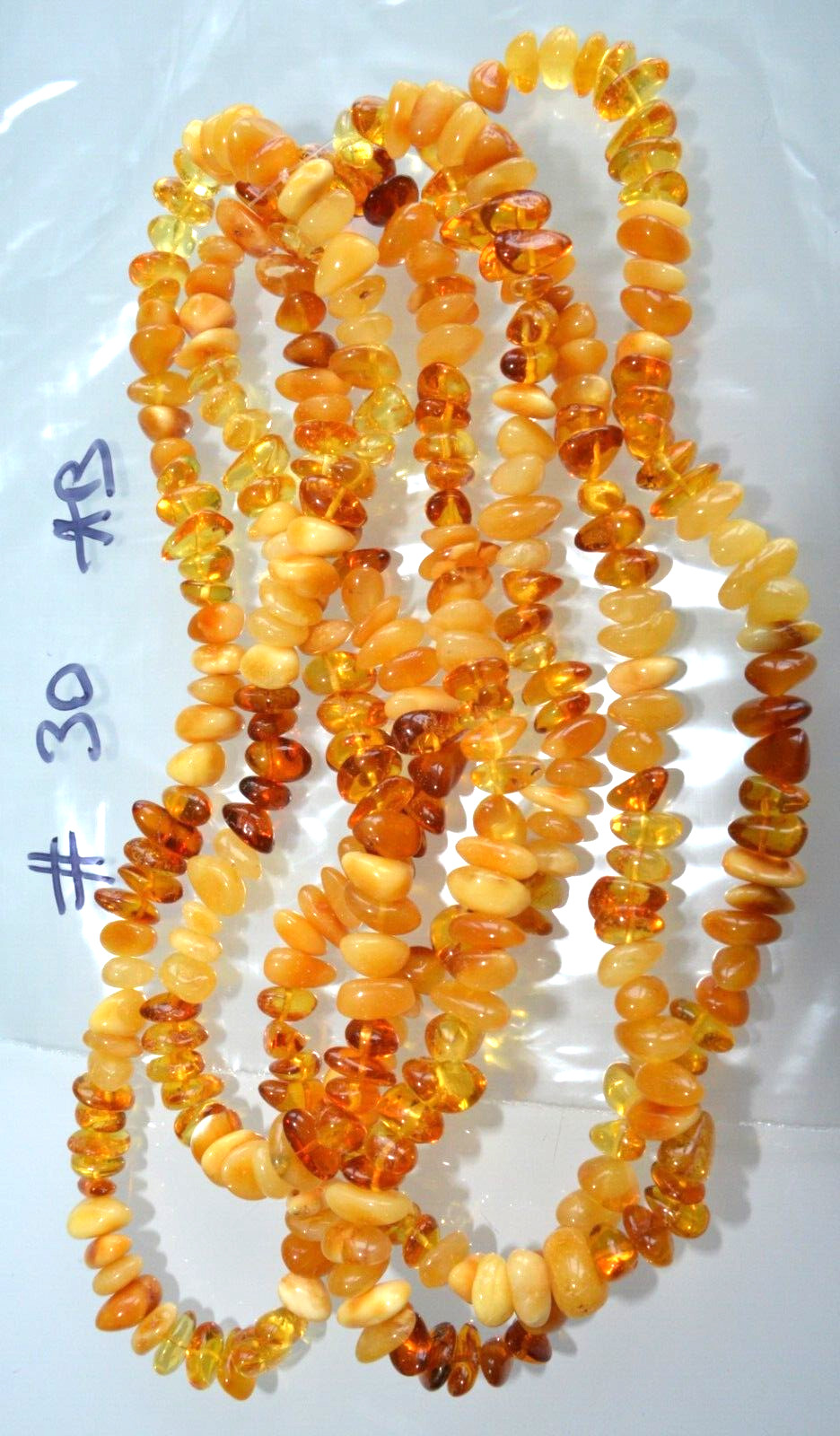 ✅135 cm=51gr RUSSIAN SOVIET BALTIC AMBER BEAD NECKLACE 琥珀 BRACELET STONE PENDANT