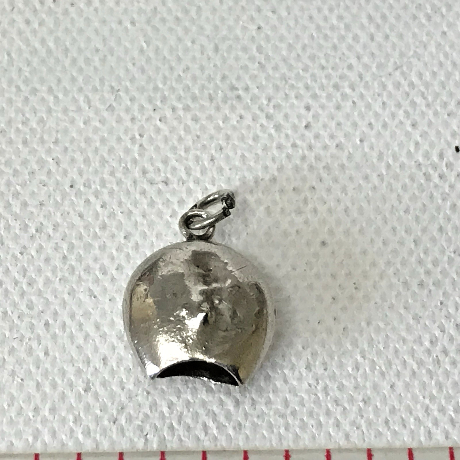 Vintage Sterling Silver Swiss Cow Bell Enamel Daisy Flower Bracelet Charm READ