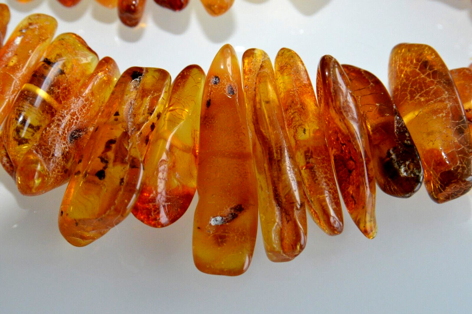 68gr RUSSIAN SOVIET BALTIC AMBER BEAD NECKLACE 琥珀 BRACELET STONE PENDANT EARRING