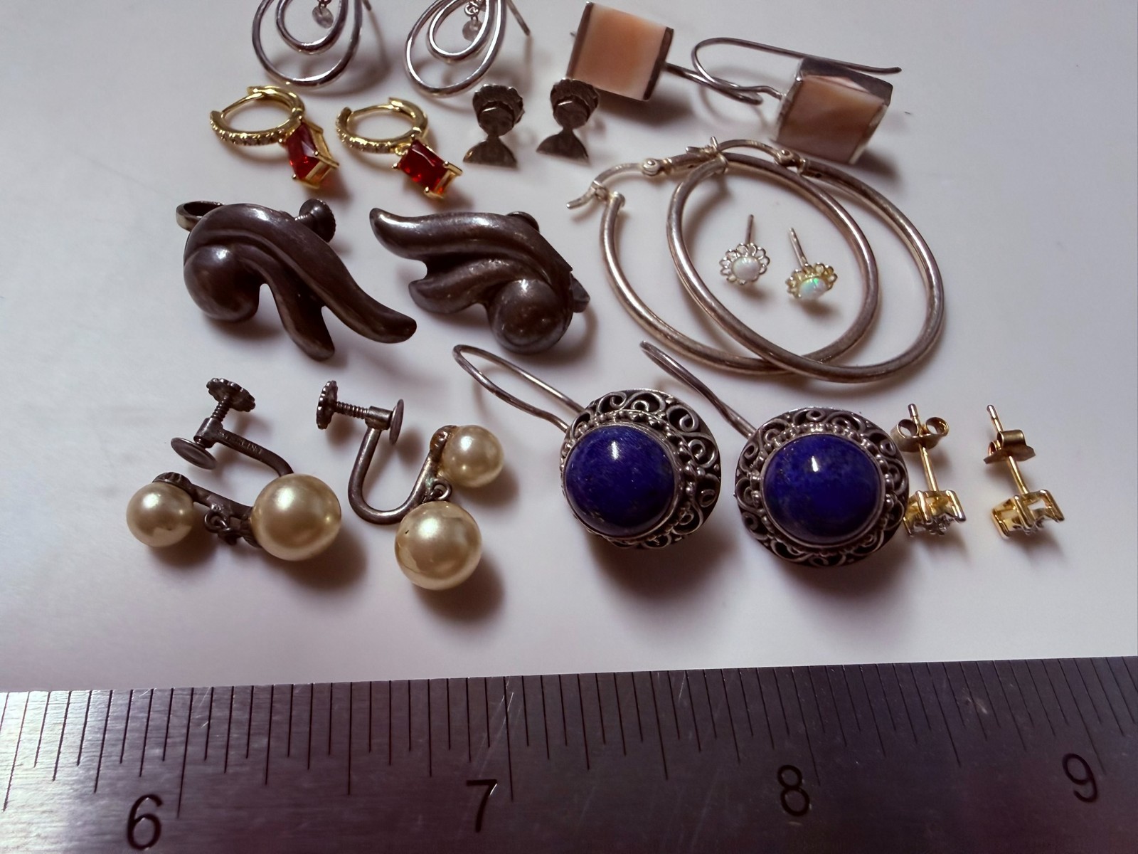 Collection Lot Amazing Vintage and Modern Sterling Silver Earrings #Decor – W2