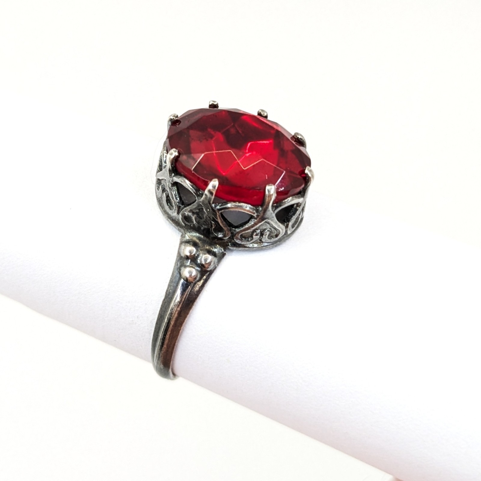 Vintage Luxury Soviet RING Silver⭐875 stamp Star USSR -size: 8US (18.5mm) UA #97