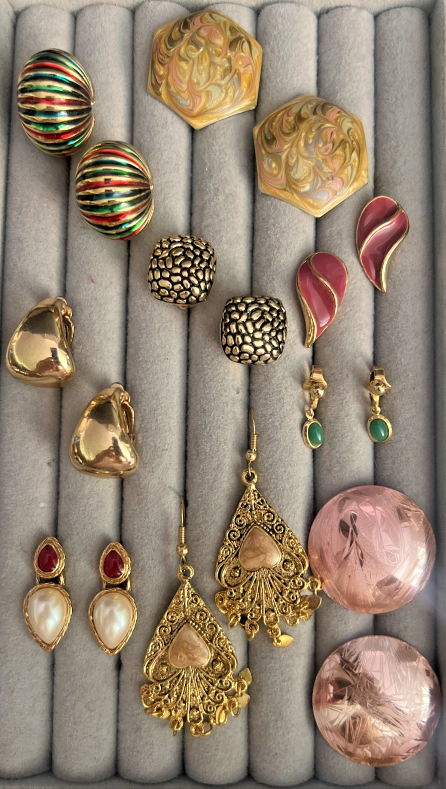 Vintage Earrings lot Monet Avon More 9 pairs