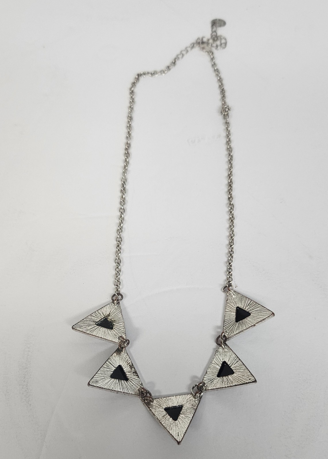 Vintage Silver/Black Choker Necklace Reversible