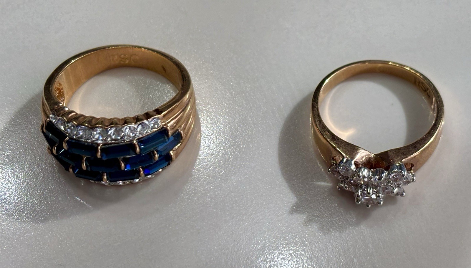 2 Silver RSC Rings Approximately 12 Grams Beautiful Shine!