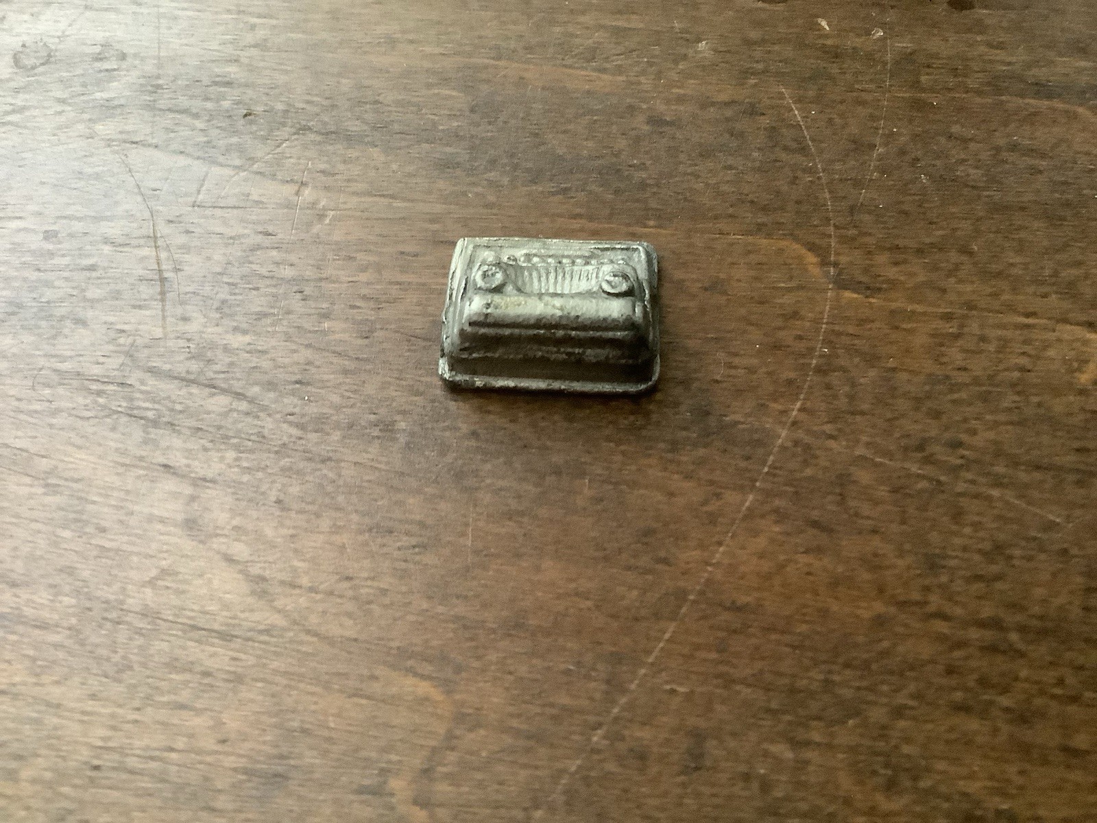 Vintage Metal Manual Typewriter Charm Pendant 1980s Taiwan .5in