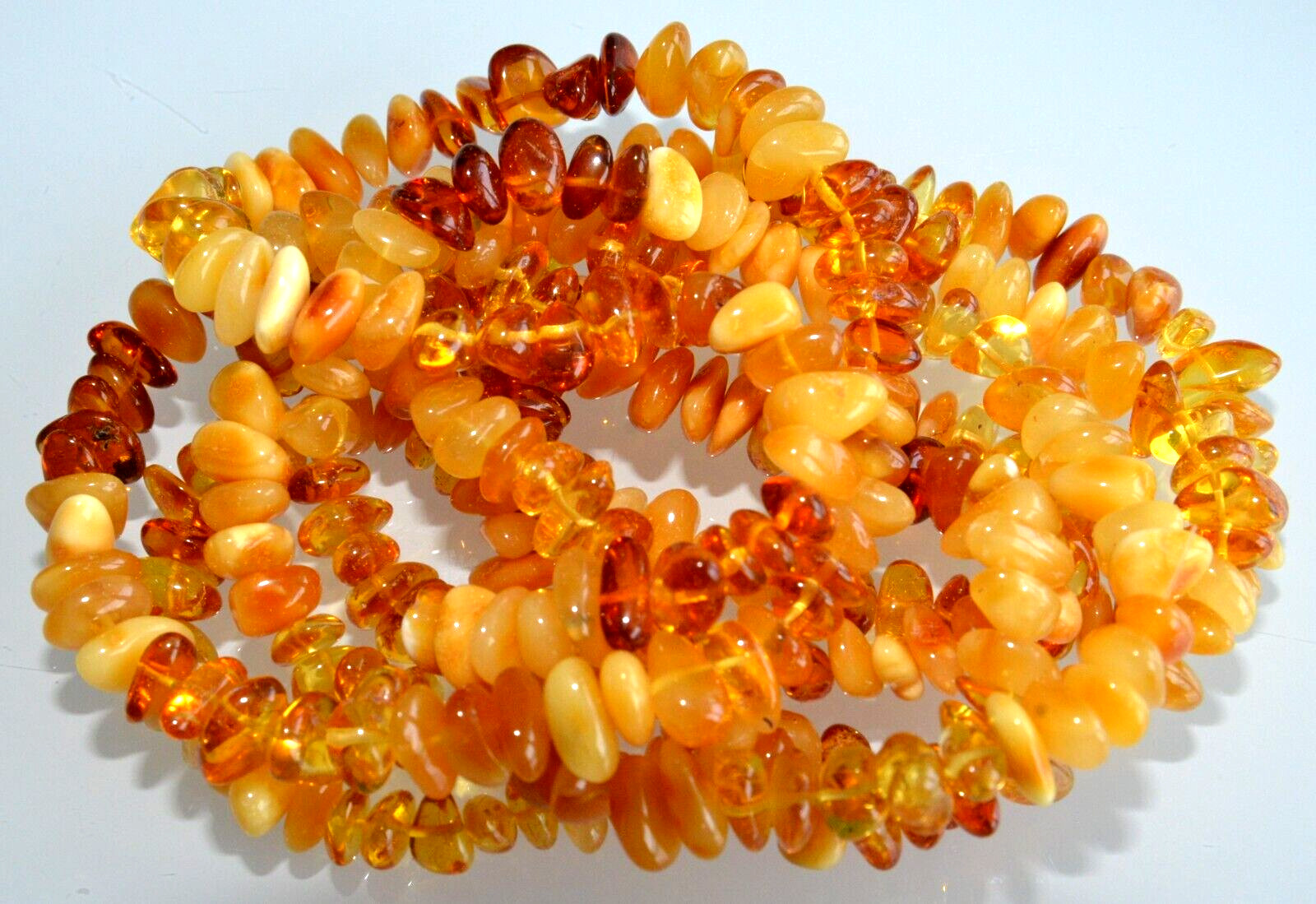 ✅135 cm=51gr RUSSIAN SOVIET BALTIC AMBER BEAD NECKLACE 琥珀 BRACELET STONE PENDANT