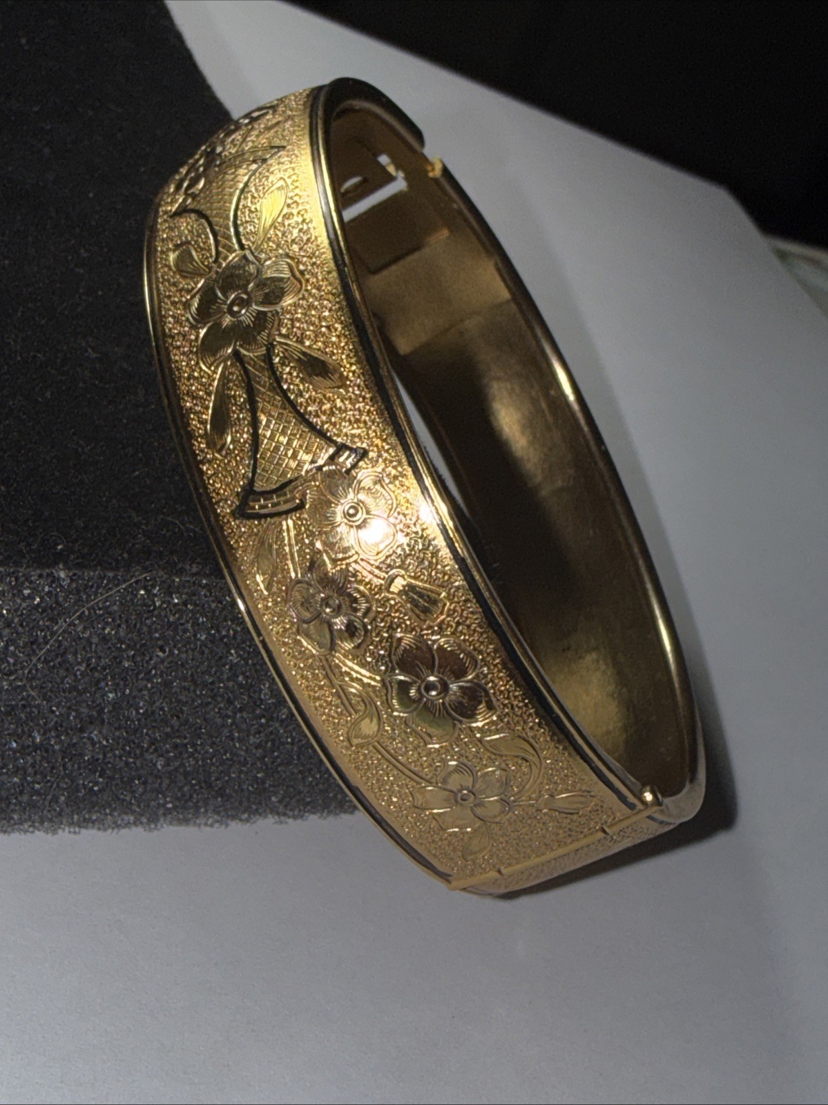 Bracelet Gold Filled 100 Year Old 6.5” 15mm Wide Antique Unmarked