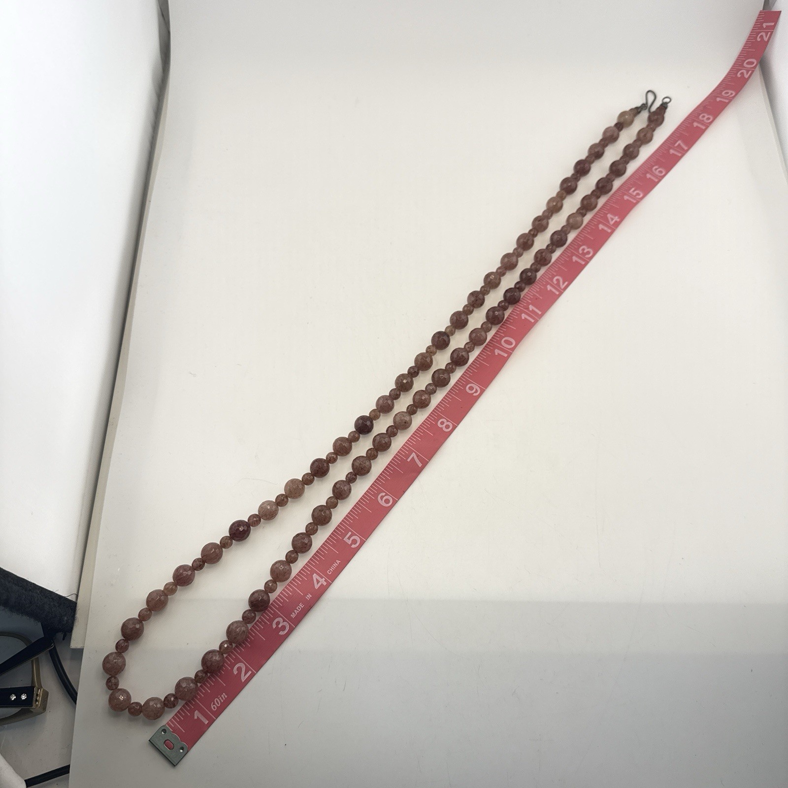 Jay King Necklace Strawberry Quartz Bracelet Set Lot Beaded Sterling Silver 925