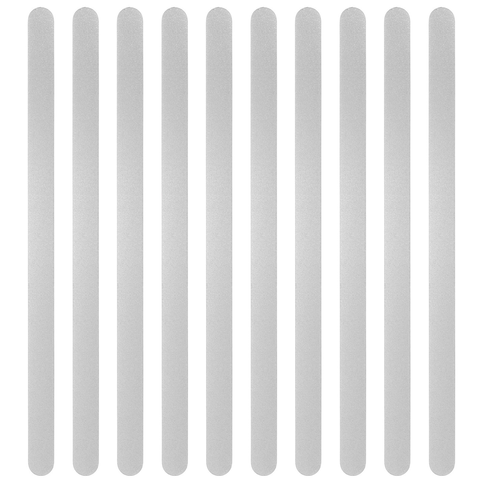 10Pcs 6×0.35×0.06″ Anodized Aluminum Bracelet Blanks Stamping Engraving Silver