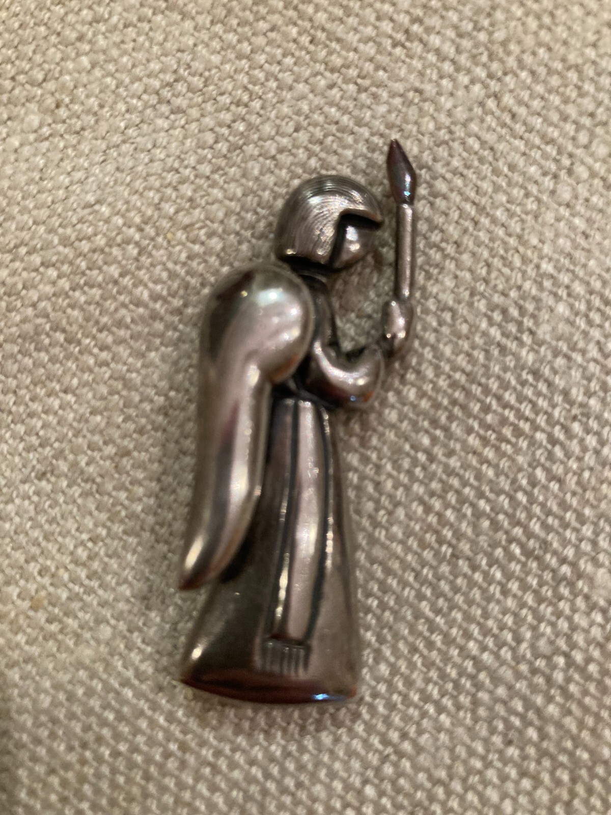 Vintage Los Castillo Sterling Angel with Candle Brooch/Pin