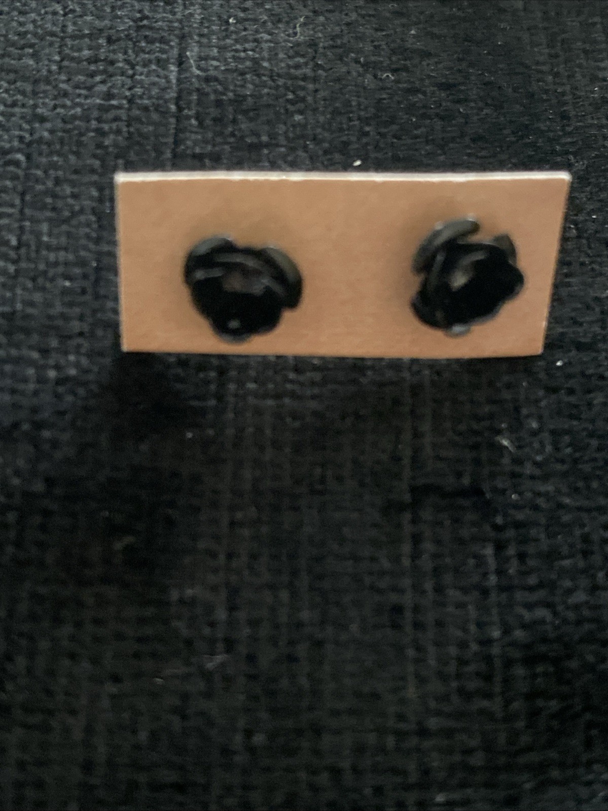 Earrings Mini Studs Black Rose Flowers Minimalist Y2K Glam Gothic Grunge Boho