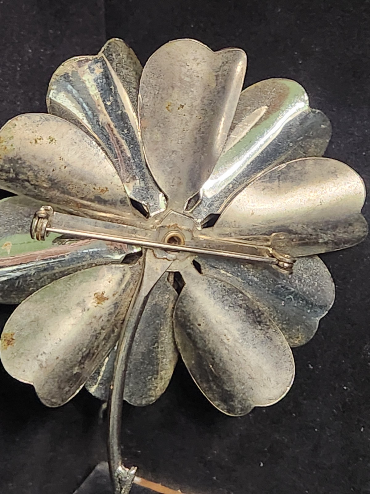 Flower Aluminum Brooch Pin Multicolor Decorative Collectible S1