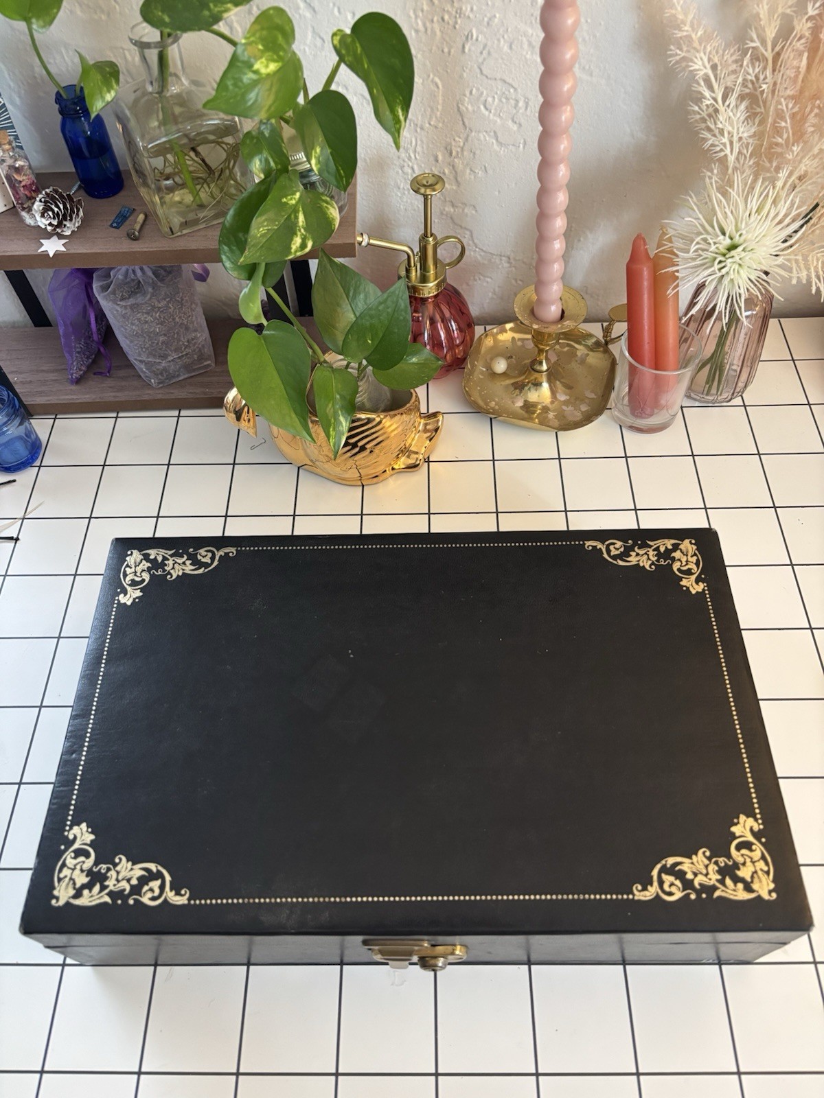 Huge Estate Costume Jewelry + Trinkets in Vintage Jewelry Box- Vtg to Now
